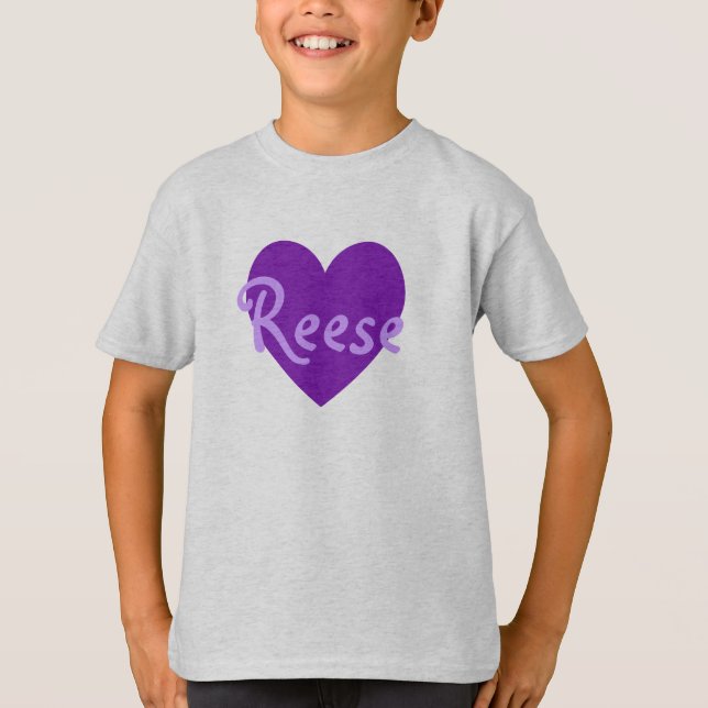T-shirts Reese em Roxo (Frente)