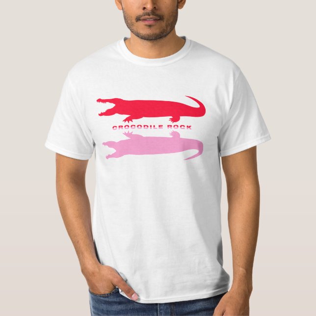 T-shirts Reflexão Crocodilo (Vermelho) (Frente)