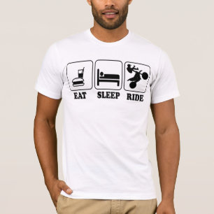 T-shirts Refrigere engraçado comem, dormem, montam a arte