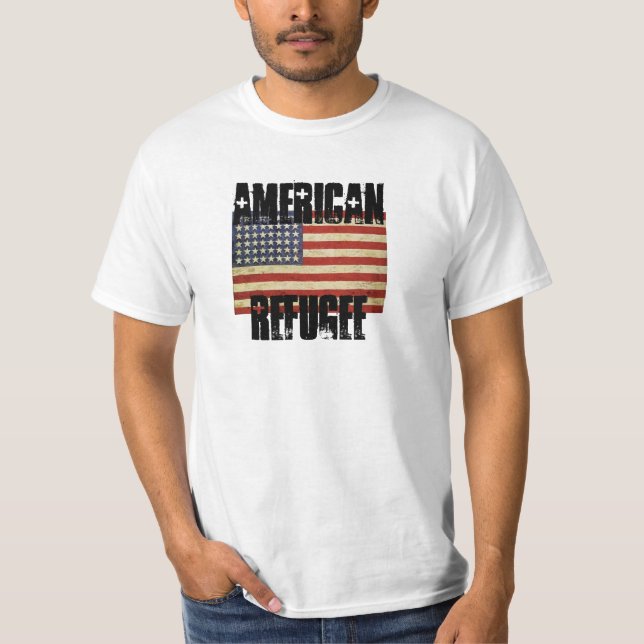 T-SHIRTS REFUGIADO AMERICANO (Frente)