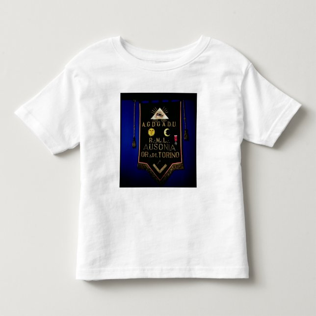 T-shirts Regalia maçónico, da ordem de Turin (Frente)