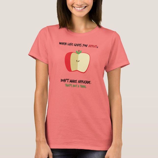 T-shirts Regra 1: Maçãs (Frente)
