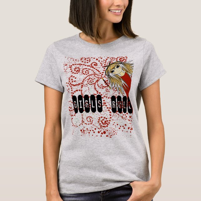 T-shirts Regra de Meninas (Frente)