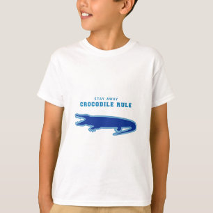 T-shirts Regra do Crocodilo (Azul)
