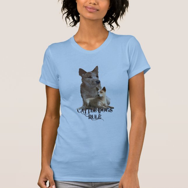 T-shirts Regra dos cães do gado (Frente)