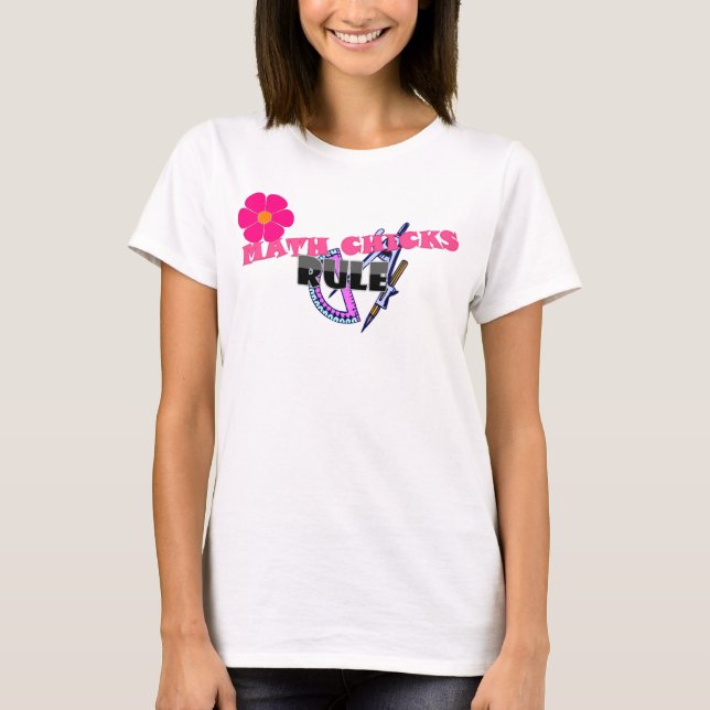 T-shirts Regra dos pintinhos da matemática! (Frente)