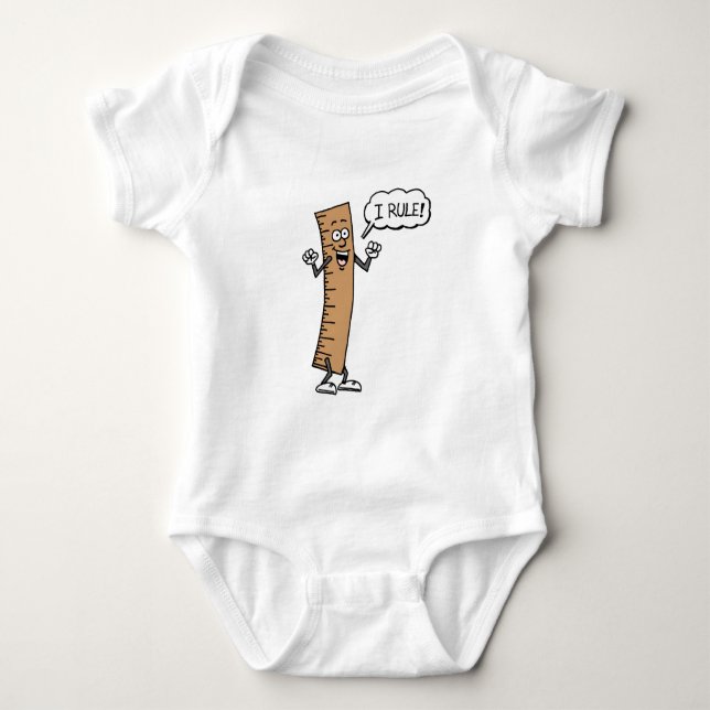 T-shirts Regra I Régua de Cartoon (Frente)
