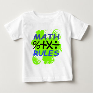 T-shirts Regras da matemática
