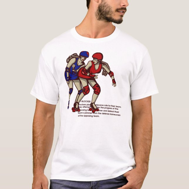 T-shirts Regras de derby do rolo: Construtor (Frente)