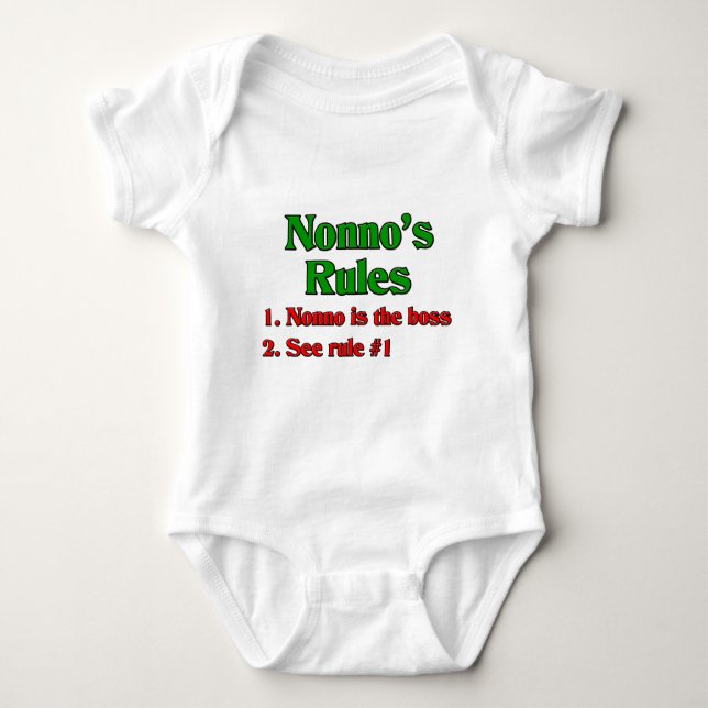 T-shirts Regras de Nonno (Avô Italiano) (Frente)