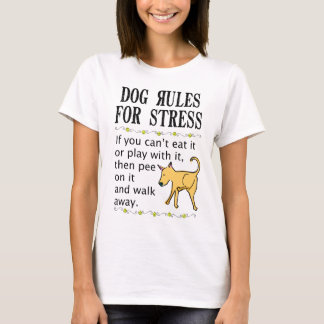 T-shirts Regras do cão para o esforço