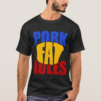 T-SHIRTS REGRAS DO FAT DA CARNE DE PORCO
