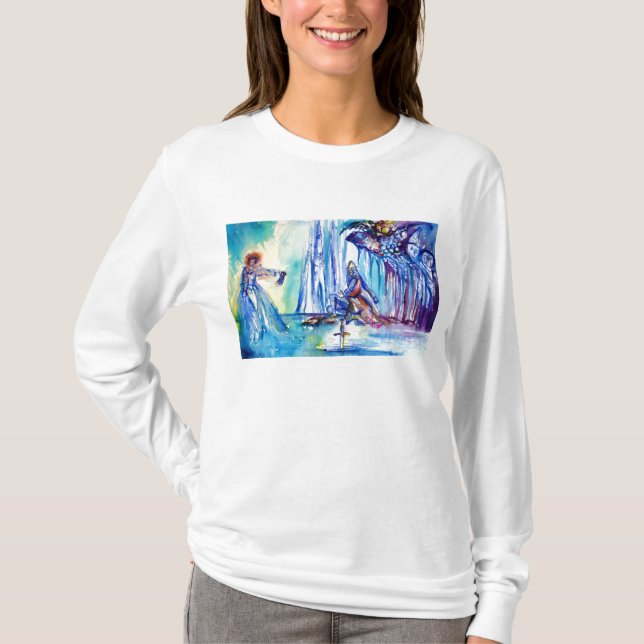 T-SHIRTS REI ARTHUR, SENHORA LAGO E EXCALIBUR (Frente)