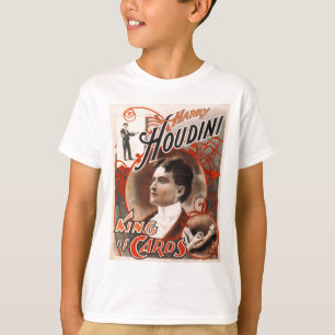 T-shirts Rei Cartão de Harry Houdini