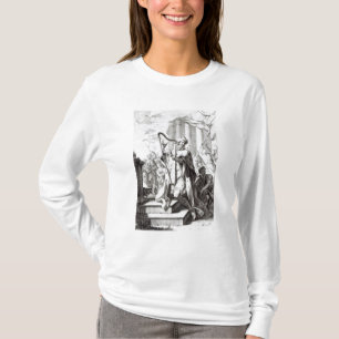 T-shirts Rei David Playing o Lyre