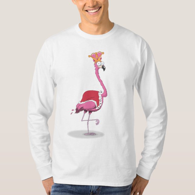 T-shirts Rei de Flamingos (Frente)