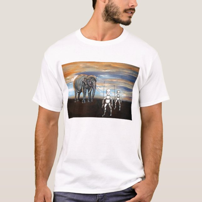 T-shirts Rei do elefante (Frente)
