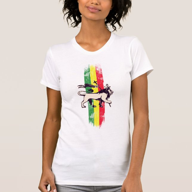 T-shirts Rei do leão da reggae (Frente)