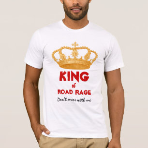 T-shirts Rei engraçado da coroa Dourado V34Q da raiva da