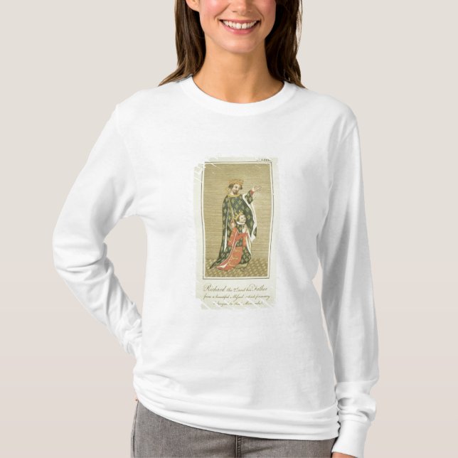 T-shirts Rei Richard II (1367-1400) com seu pai Edward (Frente)