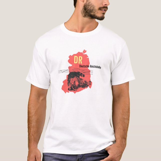 T-shirts Reichsbahn DDR desenho (Frente)