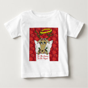 T-shirts Reindeer Angel Tis A Época de Ser Vegan