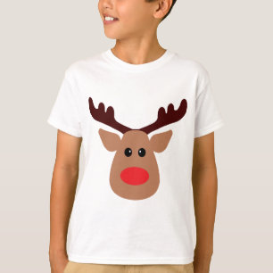 T-shirts Reindeer Red Nosed de Natal