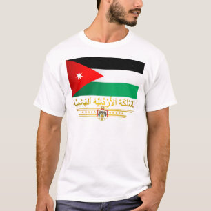T-shirts Reino da bandeira de Jordão (árabe)