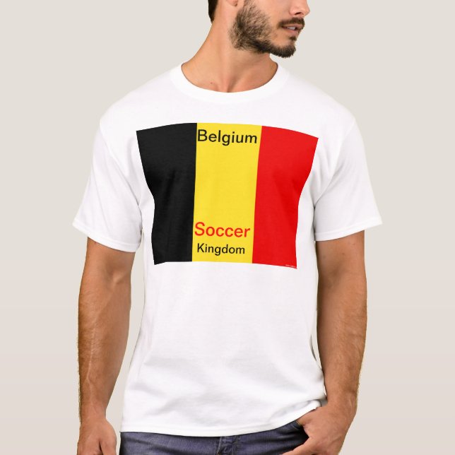 T-shirts reino de futebol belga (Frente)