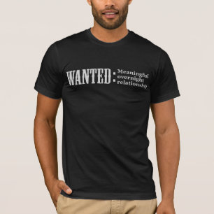 T-shirts Relação de noite significativa QUERIDA