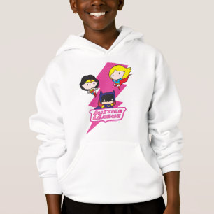 T-shirts Relâmpago Rosa da Liga da Justiça de Chibi
