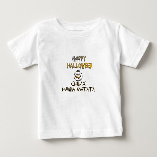 T-shirts Relaxe a Coleção Feliz de Halloween (Frente)