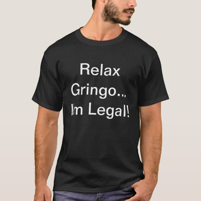 T-shirts Relaxe o Gringo (Frente)