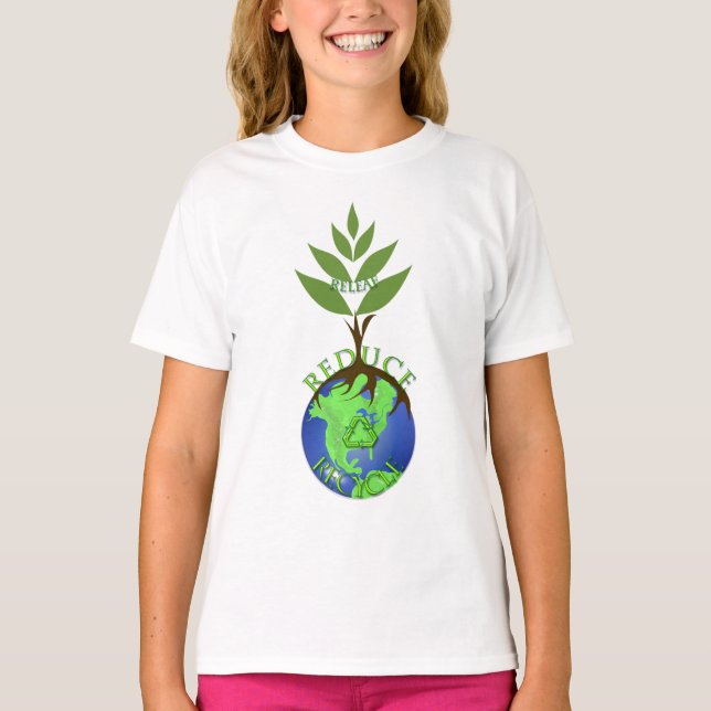 T-shirts Releaf Reduzir Reciclar (Frente)