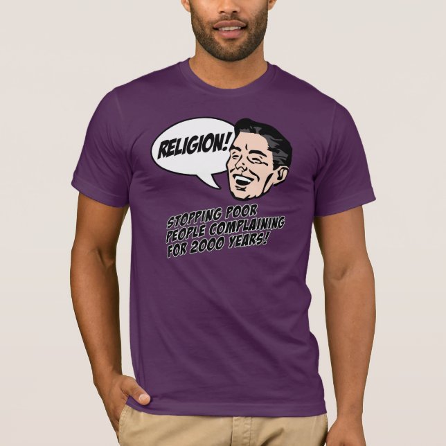 T-shirts Religião - pare de queixar-se! (Frente)