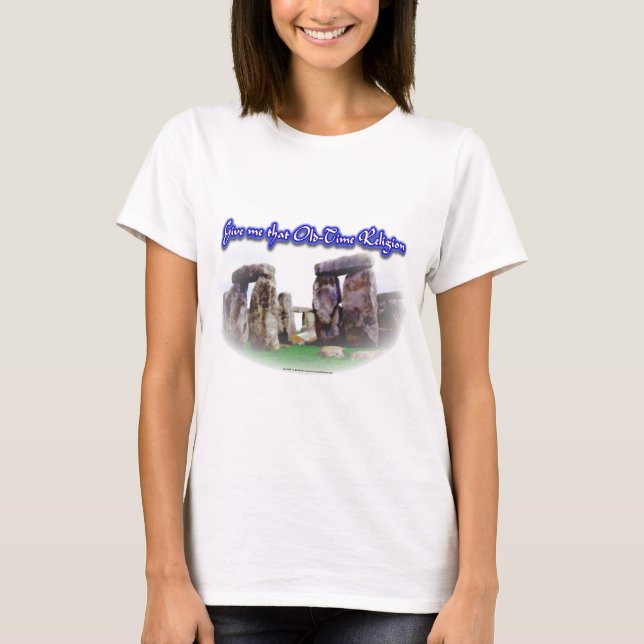 T-shirts Religião velha do tempo nova (Frente)