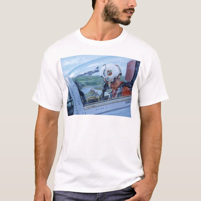 T-shirts Relógio sobre o Rhine por Ken Riley (Frente)