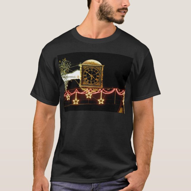T-shirts Relógio surpreendente no Natal (Frente)