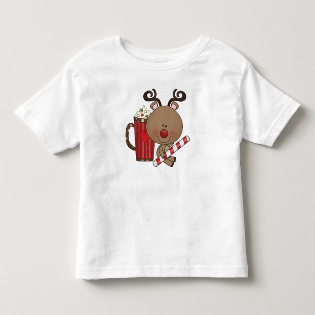 T-shirts Rena de Rudy com cacau (Frente)