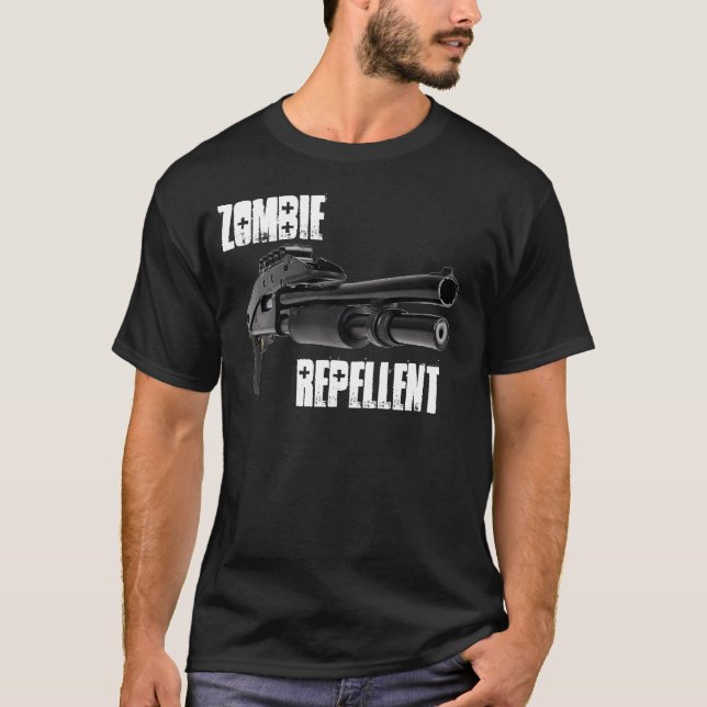 T-shirts Repellent do zombi (Frente)