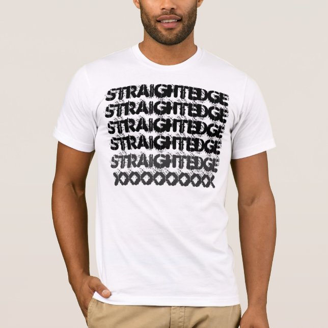T-shirts Repetição do StraightEdge (Frente)