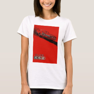 T-shirts reprodução de pôster do Oldsmobile 442 de 1964