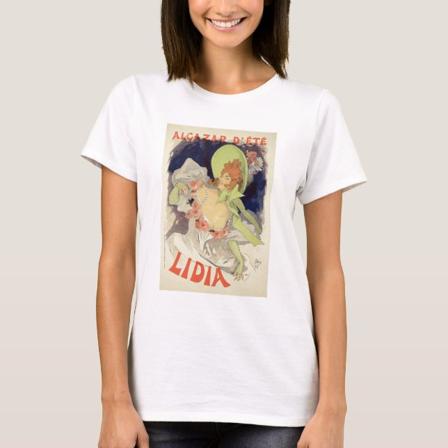 T-shirts Reprodução de uma poster publicitária "Lidia", em  (Frente)