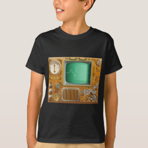 T-shirts Reprodutor multimedia industrial de Steampunk