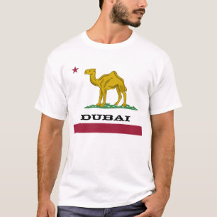 T-shirts República de Dubai não Califórnia