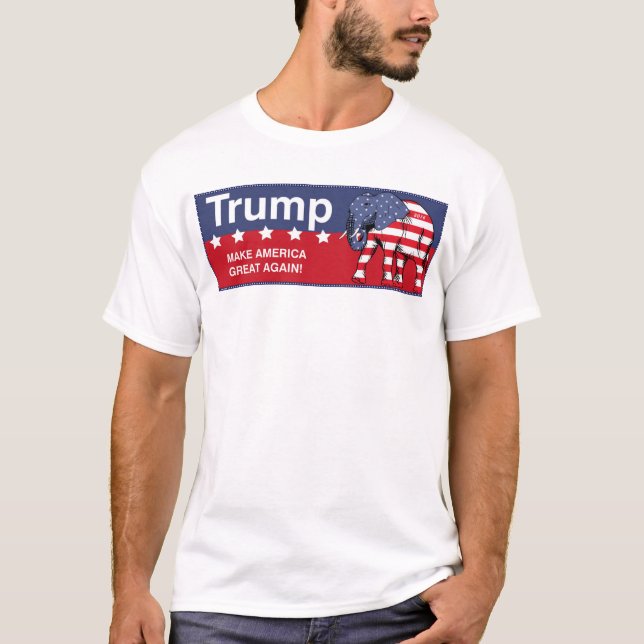 T-shirts republicano de Donald Trump 2016 (Frente)