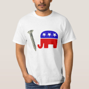 T-shirts Republicanos Engraçados Rebus Político