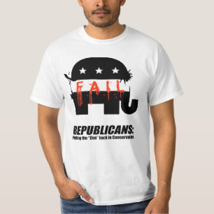 T-shirts Republicanos - pndo o engodo para trás no