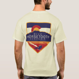 T-shirts Reservatório de Horsetooth do mergulho