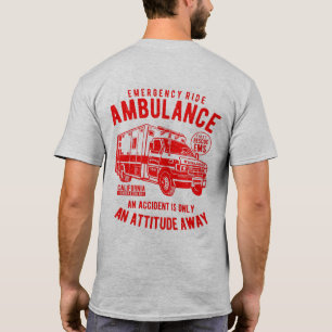 T-shirts Resgatista de Ambulância de EMS de Emergência